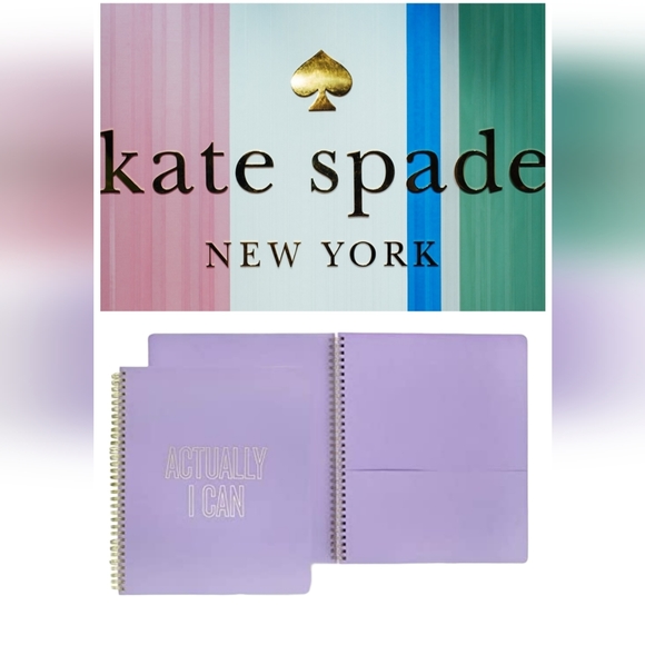kate spade Other - 💜❌️SOLD❌️HP💜NWT Kate Spade New York ACTUALLY I CAN Large Spiral Notebook💜